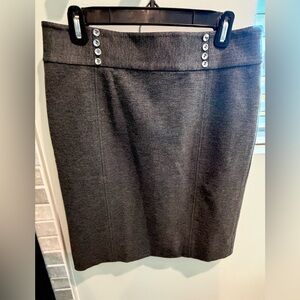 White House Black Market Charcoal Pencil Skirt